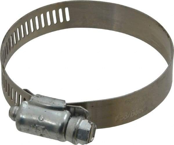 IDEAL TRIDON - SAE Size 32, 1-9/16 to 2-1/2" Diam, Carbon Steel Worm Drive Clamp - 1/2" Wide, Series 600 - Americas Tooling