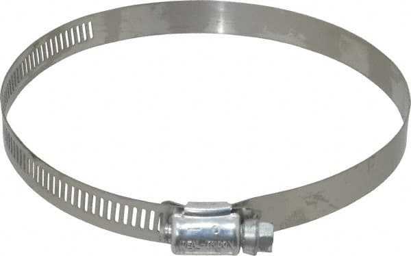 IDEAL TRIDON - SAE Size 72, 3 to 5" Diam, Carbon Steel Worm Drive Clamp - 1/2" Wide, Series 600 - Americas Tooling