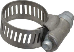 IDEAL TRIDON - SAE Size 8, 7/16 to 1" Diam, Stainless Steel Worm Drive Clamp - 1/2" Wide, Material Grade 201, Series 611 - Americas Tooling