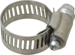 IDEAL TRIDON - SAE Size 10, 9/16 to 1-1/16" Diam, Stainless Steel Worm Drive Clamp - 1/2" Wide, Material Grade 201, Series 611 - Americas Tooling