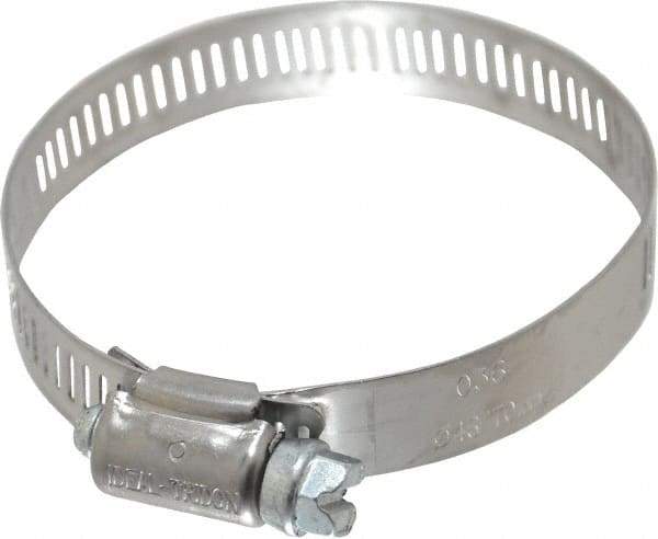 IDEAL TRIDON - SAE Size 36, 1-13/16 to 2-3/4" Diam, Stainless Steel Worm Drive Clamp - 1/2" Wide, Material Grade 201, Series 611 - Americas Tooling