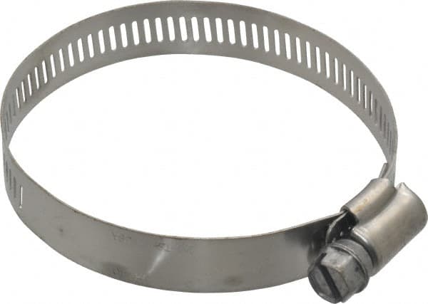 IDEAL TRIDON - SAE Size 40, 2-1/16 to 3" Diam, Stainless Steel Worm Drive Clamp - 1/2" Wide, Material Grade 201, Series 611 - Americas Tooling