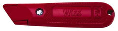 Wiss - Fixed Utility Knife - 1" Blade, Red Handle - Americas Tooling