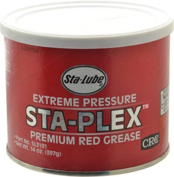 CRC - 14 oz Can Lithium Extreme Pressure Grease - Red, Extreme Pressure & Food Grade, 325°F Max Temp, NLGIG 2, - Americas Tooling