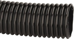 Kuriyama of America - 4" ID x 4.76" OD, 35 Max psi, Full In. Hg, Dry Material Handling & Transfer Hose - Polyurethane, 6" Bend Radius, 100' Coil Length, Black - Americas Tooling