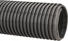 Kuriyama of America - 6" ID x 6.81" OD, 30 Max psi, 28 In. Hg, Dry Material Handling & Transfer Hose - Polyurethane, 12" Bend Radius, 100' Coil Length, Black - Americas Tooling