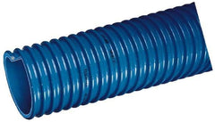 Kuriyama of America - 2-1/2" ID x 3.07" OD, 40 Max psi, Full In. Hg, Dry Material Handling & Transfer Hose - Polyurethane, 3" Bend Radius, 100' Coil Length, Black - Americas Tooling