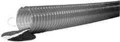 Kuriyama of America - 3" ID x 3.7" OD, 40 Max psi, Full In. Hg, Dry Material Handling & Transfer Hose - Polyurethane, 9" Bend Radius, 60' Coil Length, Clear - Americas Tooling