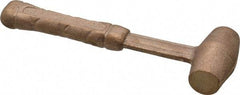 American Hammer - 1/2 Lb Head 3/4" Face Bronze Head Hammer - 6" OAL, Aluminum Handle - Americas Tooling