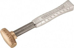 American Hammer - 1 Lb Head 1" Face Bronze Head Hammer - 11-1/2" OAL, Aluminum Handle - Americas Tooling