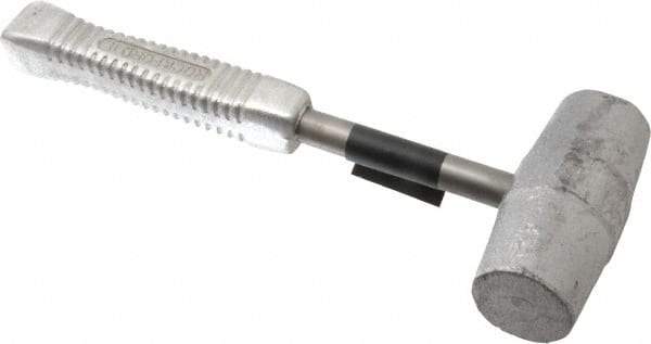 American Hammer - 7 Lb Head 2" Face Lead Alloy Nonmarring Lead Hammer - 13-1/2" OAL, Aluminum Handle - Americas Tooling