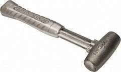 American Hammer - 2 Lb Head 1-1/4" Face Zinc Aluminum Alloy Nonmarring Hammer - 11-1/2" OAL, Aluminum Handle - Americas Tooling