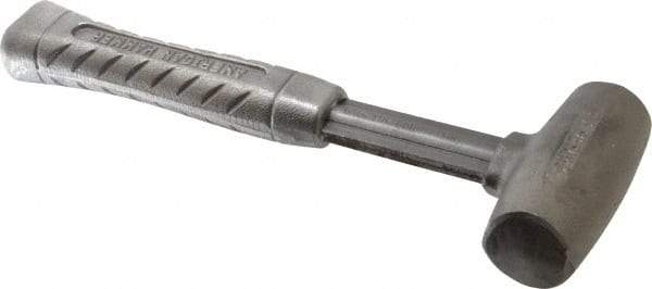 American Hammer - 3 Lb Head 1-1/2" Face Zinc Aluminum Alloy Nonmarring Hammer - 11-1/2" OAL, Aluminum Handle - Americas Tooling