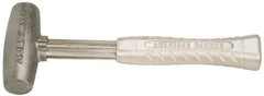 American Hammer - 4 Lb Head 1-3/4" Face Zinc Aluminum Alloy Nonmarring Hammer - 11-1/2" OAL, Aluminum Handle - Americas Tooling