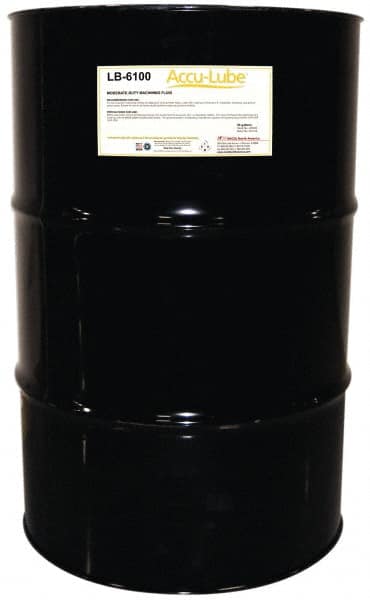 Accu-Lube - Accu-Lube LB-6100, 55 Gal Drum Cutting & Sawing Fluid - Natural Ingredients, For Cutting, Drilling, Grinding, Milling, Punching, Stamping, Tapping - Americas Tooling