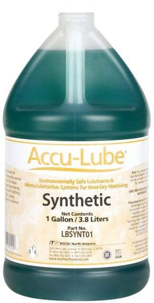 Accu-Lube - Accu-Lube, 1 Gal Bottle Cutting & Sawing Fluid - Synthetic, For Machining - Americas Tooling