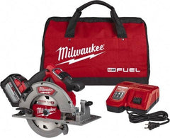 Milwaukee Tool - 18 Volt, 7-1/4" Blade, Cordless Circular Saw - 5,800 RPM, 1 Lithium-Ion Battery Included - Americas Tooling