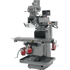 Jet - 54" Long x 12" Wide, 3 Phase Newall DP700 CNC Milling Machine - Variable Speed Pulley Control, NT40 Taper, 5 hp - Americas Tooling