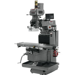 Jet - 54" Long x 12" Wide, 3 Phase Newall DP700 CNC Milling Machine - Variable Speed Pulley Control, NT40 Taper, 5 hp - Americas Tooling