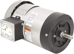 Leeson - 1 Max hp, 1,800 Max RPM, Premium Efficient Electric AC DC Motor - 230/460 V Input, Three Phase, 56C Frame, C-Face Mount, TEFC Enclosure - Americas Tooling