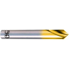 OSG - 3mm Body Diam, 90°, 48mm OAL, High Speed Steel Spotting Drill - Americas Tooling