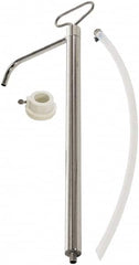 lumax - Water-Based Lubrication 0.06 Gal/Turn Flow Stainless Steel Lever Hand Pump - For 5 Gal Container - Americas Tooling