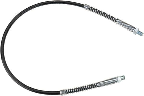 lumax - 30" Long, 10,000 psi Operating Pressure, Thermoplastic Grease Gun Hose - NPT - Americas Tooling