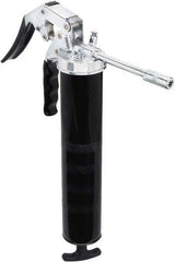 lumax - 7,000 Max psi, Rigid Pistol Grease Gun - 14 oz Capacity, 1/8 Thread Outlet, 25 Strokes per oz, 3-Way Fill - Americas Tooling