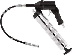 lumax - 6,000 Max psi, Rigid Air-Operated Grease Gun - 14 oz Capacity, 1/8 Thread Outlet, 28 Strokes per oz, 3-Way Fill - Americas Tooling