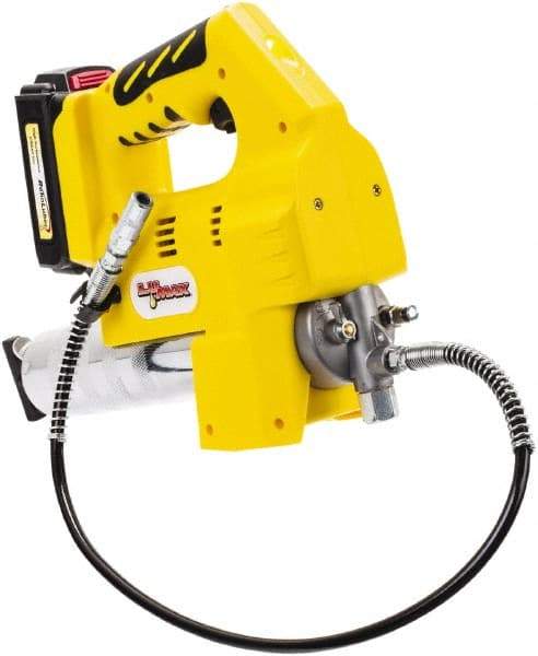 lumax - 10,000 Max psi, Flexible Battery-Operated Grease Gun - 14 oz Capacity, 3-Way Fill - Americas Tooling