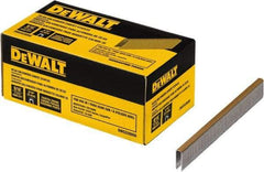 DeWALT - 9/16" Long x 0.0375" Wide, 20 Gauge Crowned Construction Staple - Steel, Galvanized Finish - Americas Tooling