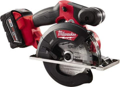 Milwaukee Tool - 18 Volt, 5-7/8" Blade, Cordless Circular Saw - 3,900 RPM, 2 Lithium-Ion Batteries Included - Americas Tooling