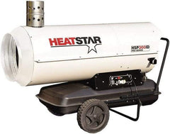 Heatstar - 285,000 BTU Rating, Kerosene/Diesel Indirect Fired Forced Air Heater - 7,125 Sq Ft Max Heating Area, 27.7 Gal Capacity, Fuel with Diesel, Kerosene, JP-8 & Jet8 - Americas Tooling