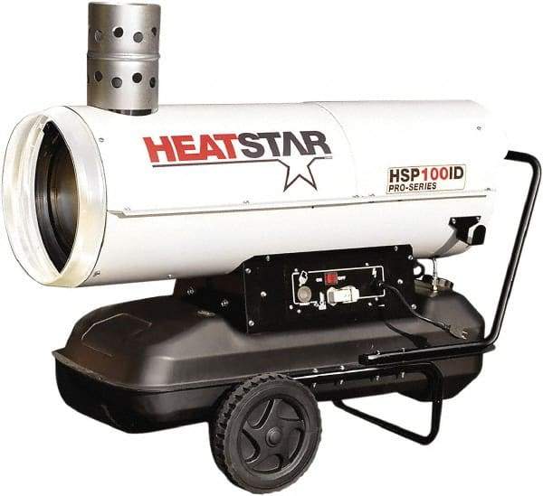 Heatstar - 122,000 BTU Rating, Kerosene/Diesel Indirect Fired Forced Air Heater - 3,050 Sq Ft Max Heating Area, 17 Gal Capacity, Fuel with Diesel, Kerosene, JP-8 & Jet8 - Americas Tooling