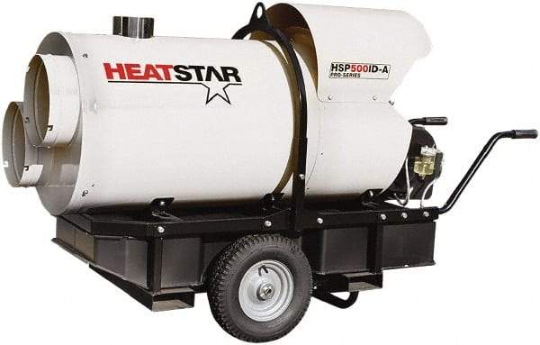 Heatstar - 400,000 BTU Rating, Kerosene/Diesel Indirect Fired Forced Air Heater - 10,000 Sq Ft Max Heating Area, 46 Gal Capacity, Fuel with Diesel, Kerosene, JP-8 & Jet8 - Americas Tooling