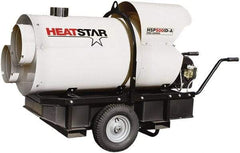 Heatstar - 400,000 BTU Rating, Kerosene/Diesel Indirect Fired Forced Air Heater - 10,000 Sq Ft Max Heating Area, 46 Gal Capacity, Fuel with Diesel, Kerosene, JP-8 & Jet8 - Americas Tooling