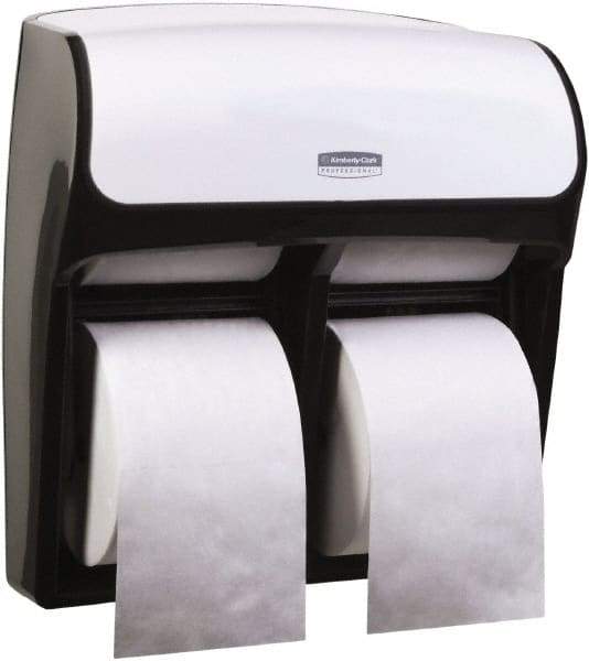 Kimberly-Clark Professional - Standard Four Roll Plastic Toilet Tissue Dispenser - 12-5/16" Wide x 13-9/16" High x 6-7/8" Deep, White - Americas Tooling