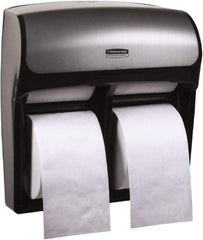 Kimberly-Clark Professional - Standard Four Roll Plastic Toilet Tissue Dispenser - 12-5/16" Wide x 13-9/16" High x 6-7/8" Deep, Gray - Americas Tooling