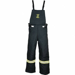 Oberon - Size 2XL, Black, Zippered with Flap, Arc Flash Bib Overall - 50" Chest, Aramid - Americas Tooling