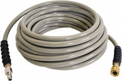 Simpson - 4,500 Max psi Fixed Pressure Washer Hose - 50' Long, Polyurethane, NPT, Female & Male - Americas Tooling