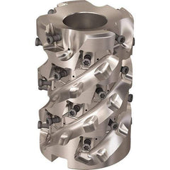 Seco - 28 Inserts, 63mm Cut Diam, 27mm Arbor Diam, 81mm Max Depth of Cut, Indexable Square-Shoulder Face Mill - 90° Lead Angle, 93mm High, LOEX-12 Insert Compatibility, Through Coolant, Series R220.94 - Americas Tooling