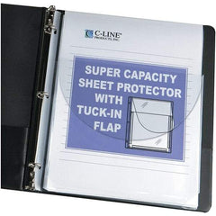 C-LINE - 10 Piece Clear Sheet Protectors-Ring Binder - 11" High x 8-1/2" Wide - Americas Tooling