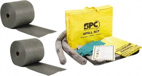 Brady SPC Sorbents - 24 Gal Capacity per Package, Universal Roll - 150' Long x 15" Wide, Gray, Polypropylene - Americas Tooling