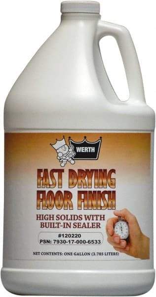 Werth Sanitary Supply - 1 Gal Plastic Bottle Floor Coating - Use on Resilient Tile, Vinyl Tile - Americas Tooling