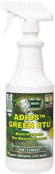 Werth Sanitary Supply - 32 oz Spray Bottle All-Purpose Cleaner - Liquid, Biodegradable, Low VOC, Citrus - Americas Tooling