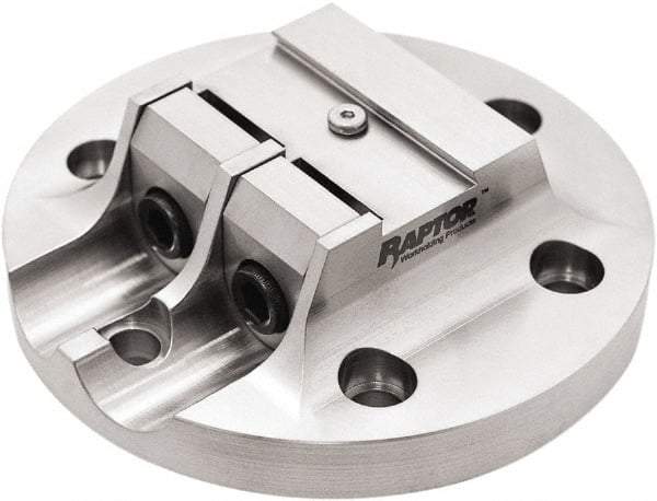 Raptor Workholding - 3/4" Jaw Width, 1.3" High Dovetail Vise - For Use with 4 & 5 Axis Workholding Systems - Americas Tooling