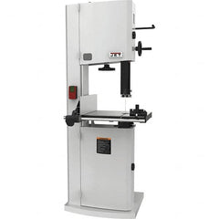 Jet - 14-1/8" Throat Capacity, Step Pulley Vertical Bandsaw - 3,100 SFPM, 3 hp, Single Phase - Americas Tooling