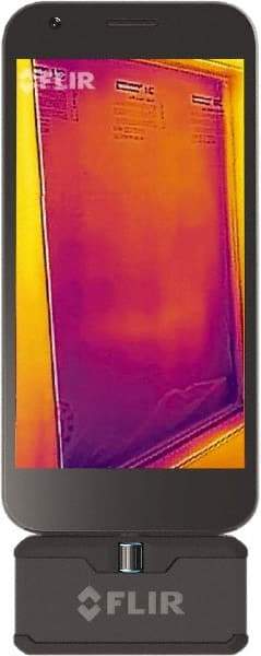 FLIR - -4 to 752°F (-20 to 400°C) Thermal Imaging Camera - Iphone Display, Cell Phone Capacity Storage Capacity, 160 x 120 Resolution - Americas Tooling