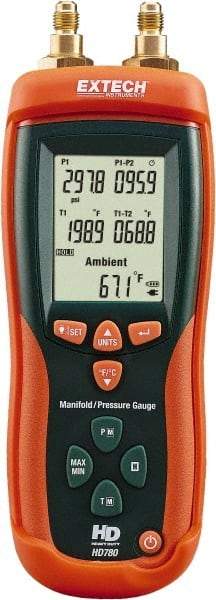 Extech - Differential Pressure Gauges & Switches Type: Pressure Meter Maximum Pressure (psi): 800.00 - Americas Tooling