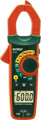 Extech - EX650, CAT III, Digital True RMS Auto Ranging Clamp Meter with 1.18" Clamp On Jaws - 750 VAC, 1000 VDC, 600 AC Amps, Measures Voltage, Capacitance, Continuity, Current, Resistance - Americas Tooling